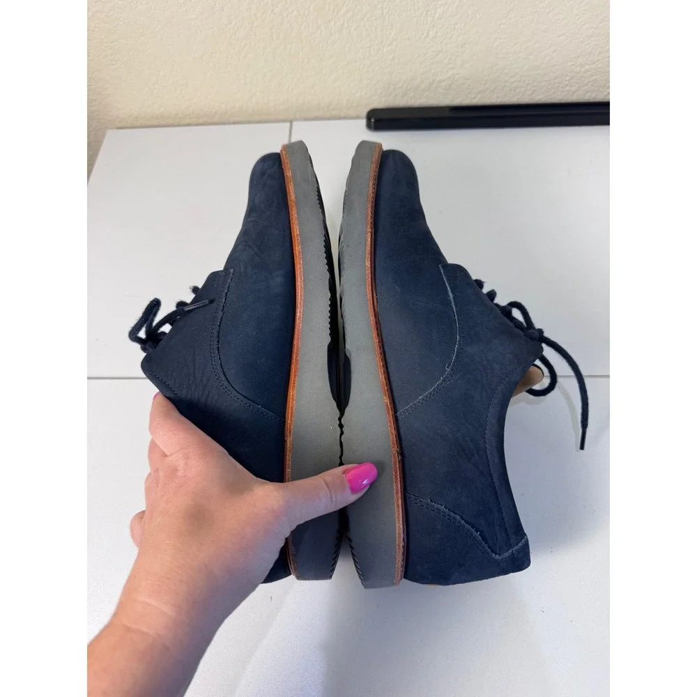 Samuel Hubbard Bucks Oxford Mens Size 9.5 Navy Blue Nubuck Vibram‎ Sole